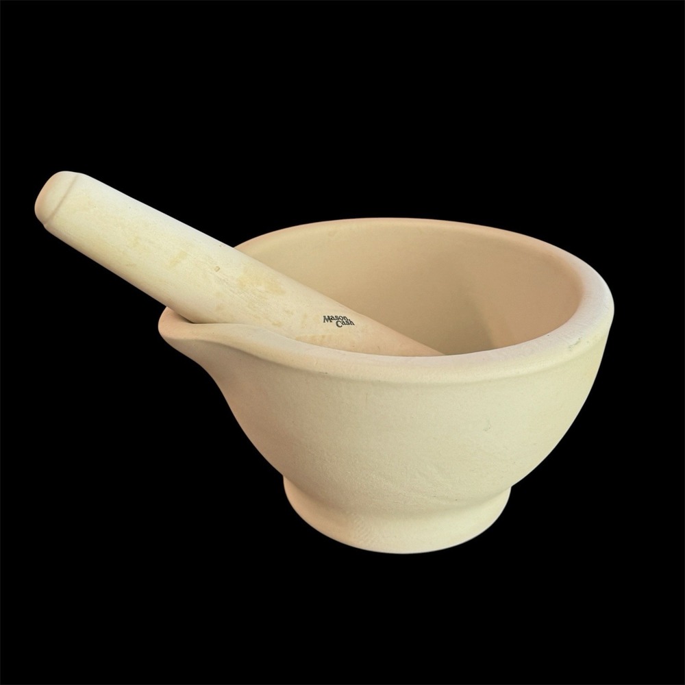 Vintage Mason Cash England Mortar & Pestle 6" Apothecary Kitchen Stoneware